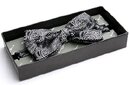 Black Paisley Silk Bow Tie