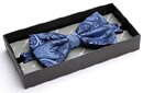 Blue Paisley Silk Bow Tie