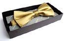 Gold Silk Bow Tie