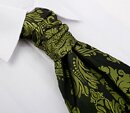 Lime Victorian Patterned Jacquard Cravat
