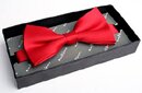 Red Silk Bow Tie