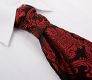 Red Victorian Patterned Jacquard Cravat