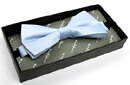 Sky Blue Poly Bow Tie