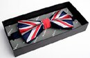 Union Jack Flag Bow Tie